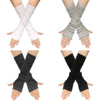 Cotton Half Finger Glove thermal Solid : Pair