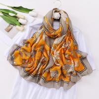 Polyester Women Scarf thermal printed floral PC