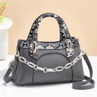 PU Leather Handbag mom bag & attached with hanging strap PC