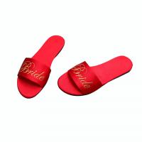 Polyester Slipper & anti-skidding Thermo Plastic Rubber embroidered Solid :45 Pair