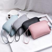 PU Leather Clutch Bag soft surface Solid PC