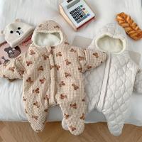 Polyester Slim Crawling Baby Suit thicken & thermal printed PC