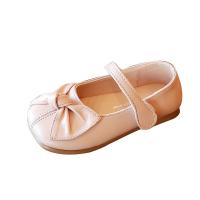 Rubber & PU Leather velcro Girl Kids Shoes Pair