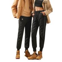 Polyester Couple Pants thicken & loose & thermal black PC