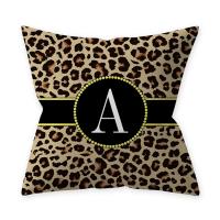 Plush Throw Pillow Covers without pillow inner leopard PC
