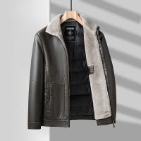 PU Leather Slim Men Coat & thermal PC