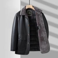 PU Leather Slim Men Coat & thermal PC