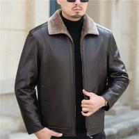 Goat Skin Leather Slim & Plus Size Men Coat & thermal PC
