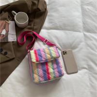 Cotton Adjustable Strap Shoulder Bag soft surface plaid PC