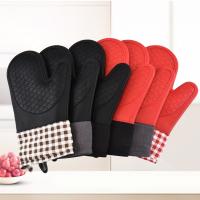 Silicone & Cotton thermostability & anti-scald Insulation Gloves PC