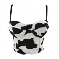 Cotton Slim & Crop Top Camisole backless printed white and black PC