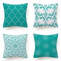 Plush Throw Pillow Covers without pillow inner printed geometric PC