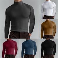 Lait Silk T-shirt hommes à manches longues Solide plus de couleurs pour le choix pièce