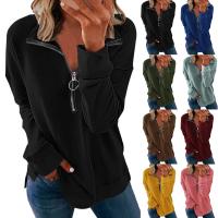 Coton Sweatshirts femmes Solide plus de couleurs pour le choix pièce