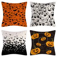 Linen Throw Pillow Covers Halloween Design & without pillow inner printed PC