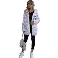 Polyester Manteau femmes motif de flocon de neige pièce