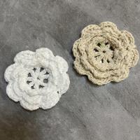 Cotton triple layer & Easy Matching Clothing Ornament handmade floral PC