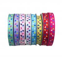 Polyester DIY Fabric Ribbons printed heart pattern 91. PC
