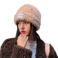 Polyester Knitted Hat for women Solid Lot