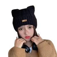 Acrylic Knitted Hat for women Solid Lot