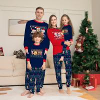 Cotton Parent-Child Cloth Set christmas design & two piece printed Set