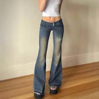 Cotton Women Jeans slimming patchwork blue PC