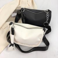 PU Leather Adjustable Strap Shoulder Bag soft surface Solid PC