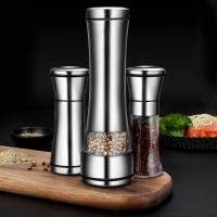 Lead-free Glass & Stainless Steel Pepper Grinder Manual  PC