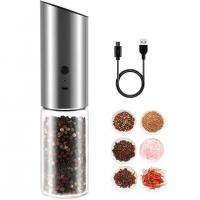 304 Stainless Steel & Ceramics & Engineering Plastics & Glass Electric Pepper Grinder portable PC