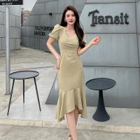 Polyester Waist-controlled & Slim Sexy Package Hip Dresses patchwork Solid PC