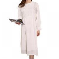 Cotone Spánek šaty Pevné Bianco kus