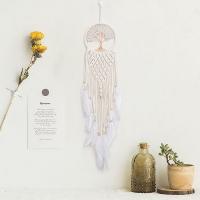 Cotton Cord & Iron Dream Catcher Hanging Ornaments for home decoration white PC