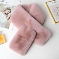 Plush Collar Scarf thermal Solid PC