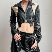 Polyester Motorcycle Jackets slimming patchwork black PC