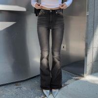 Algodón Mujer Jeans, labor de retazos, negro,  trozo