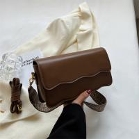 PU Leather Box Bag Crossbody Bag with extra hanging strap & soft surface PC