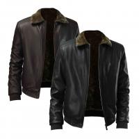 PU Leather & Polyester Motorcycle Jackets fleece Solid PC
