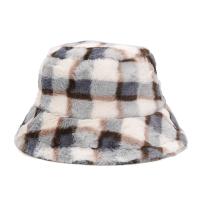 Polyester windproof Bucket Hat thermal printed plaid : PC