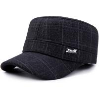 Woollen Cloth & Acrylic windproof Flatcap thermal plain dyed Solid : PC
