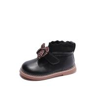 Microfiber PU Synthetic Leather & Rubber Girl Kids Shoes Pair