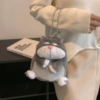 Plush Backpack Cute & soft surface gray PC