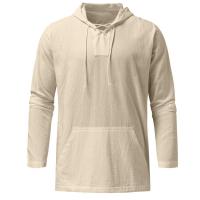 Cotton Men Long Sleeve T-shirt plain dyed Solid PC