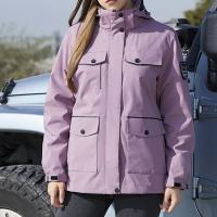 Polyester Couple Coat detachable & waterproof & thermal Solid PC