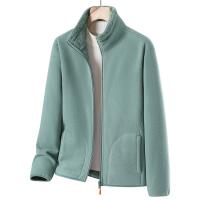 Coral Fleece windproof Couple Coat & thermal Solid PC