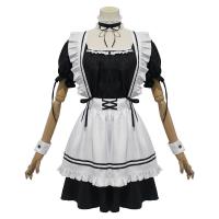 Polyester Plus Size Women Maid Costume Set