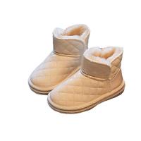 Microfiber PU Synthetic Leather & Rubber Children Snow Boots fleece & thermal Solid Pair