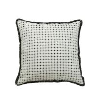 Polyester Soft & Tassels Throw Pillow Covers  plaid PC