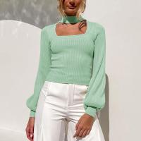 Viscose Fiber Slim Women Sweater & hollow Spandex Solid PC