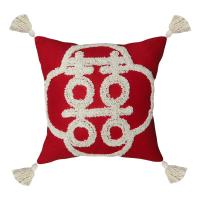 Cotton Linen Throw Pillow Covers embroidered PC
