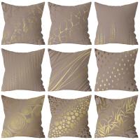 Polyester Throw Pillow Covers without pillow inner geometric PC